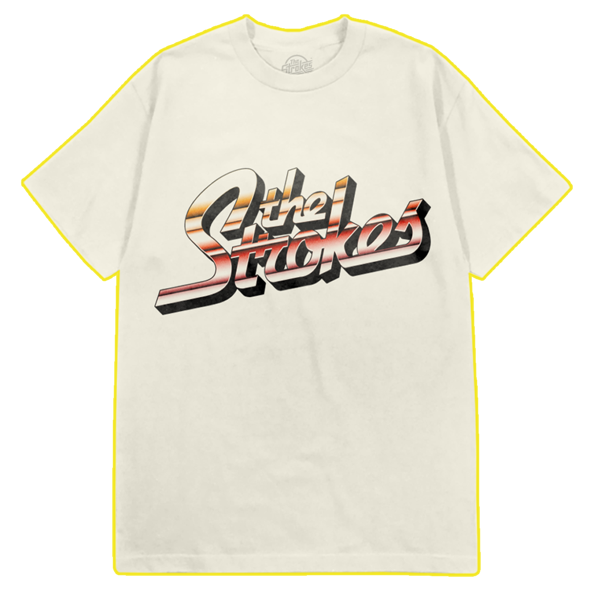 The Strokes Striped Logo Tee The Strokes Striped Logo Tee