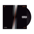 The album cover and Vinyl of 'First Impressions Of Earth' by The Strokes with a 'Parental Advisory' label. The cover has a black background with white and red lines, and the text 'The Strokes - First Impressions Of Earth - LP'.