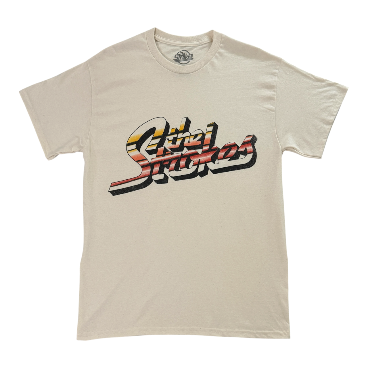 The Strokes Striped Logo Tee
