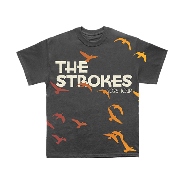 The Strokes Allover Birds 2026 Tour Tee