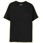 The front of a shirt with the text 'VOLUME 01' printed in red on the front pocket area. 