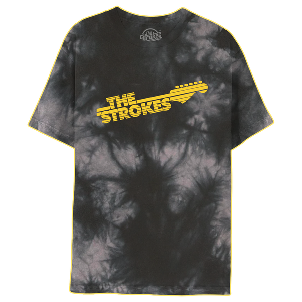 The Strokes Guitar Design Tie-Dye Tee
